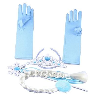 light blue with silver braid