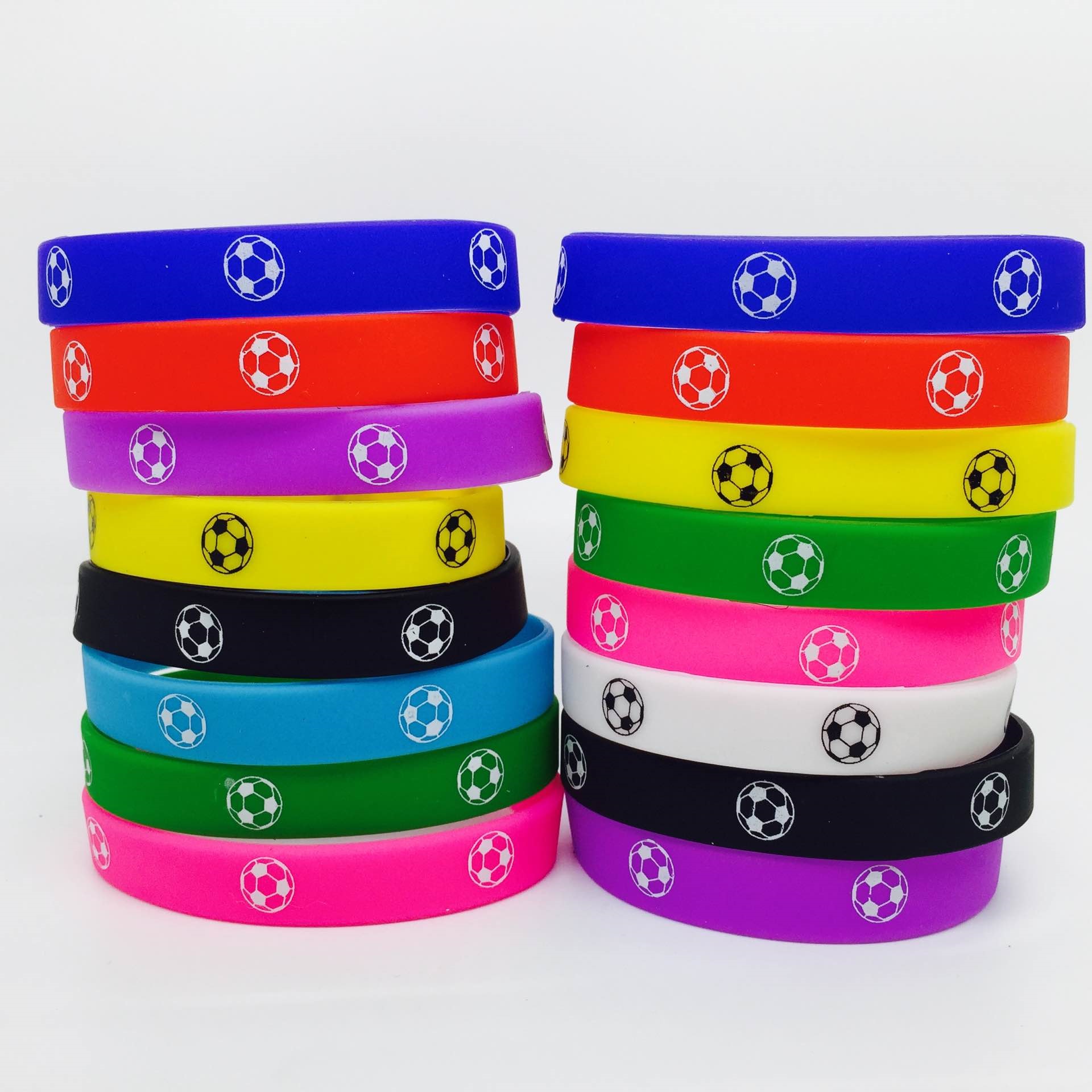 2pcs silicone Wristband di gomma di sport del braccialetto di elasticit/à eccellente di sport per le donne uomini bambini