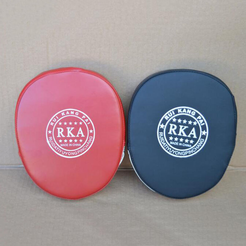 

Black Boxing Pad Mitt Training Target Focus Punch Pad Glove MMA Karate Muay Kick Kit Black and Red