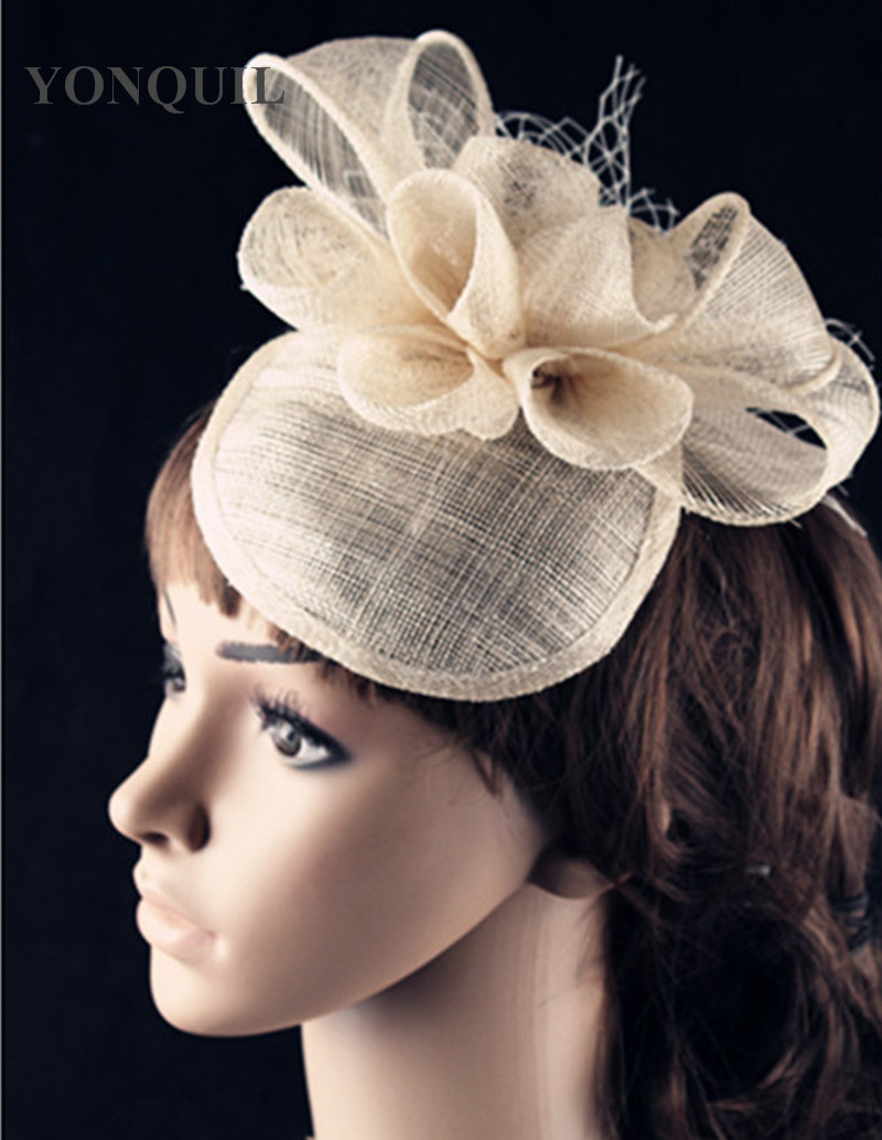

Attractive 15 colors available sinamay material fascinator hair accessories bar hat show millynery free shipping FNR151270