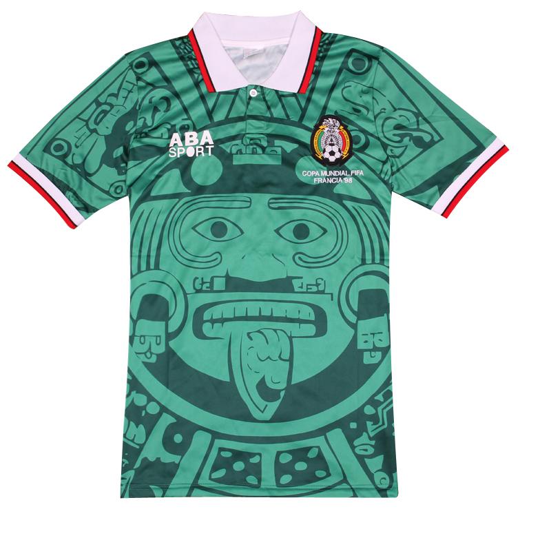 

Football Soccer Jerseys Commemorative Edition Mexico 1998 Retro Jerseys Home Green Away White Mexico1988 Limited Edition, Green-blank