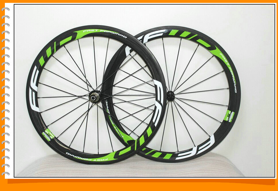 

New Design 50mm Carbon Wheel Ffwd Green Logo 50mm Road Bike Wheelset Carbon Wholesale Matte Glossy