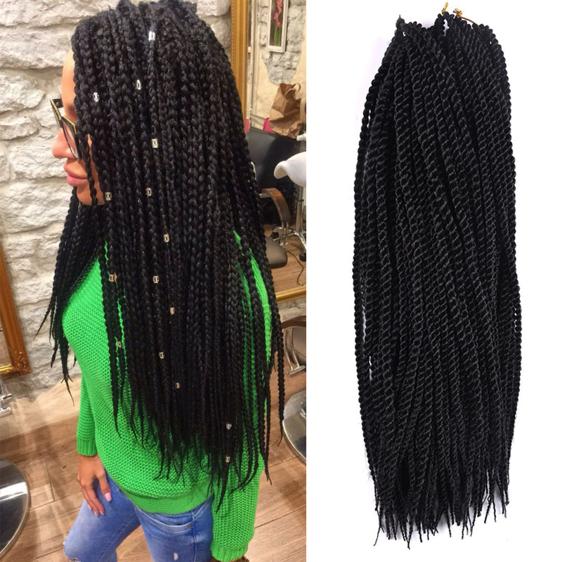

Refined Synthetic Braiding Hair 18Inch 90 Roots/Pack 200G Crotchet Braids 1 Piece Only 8 Colors Crochet Hair Extensions