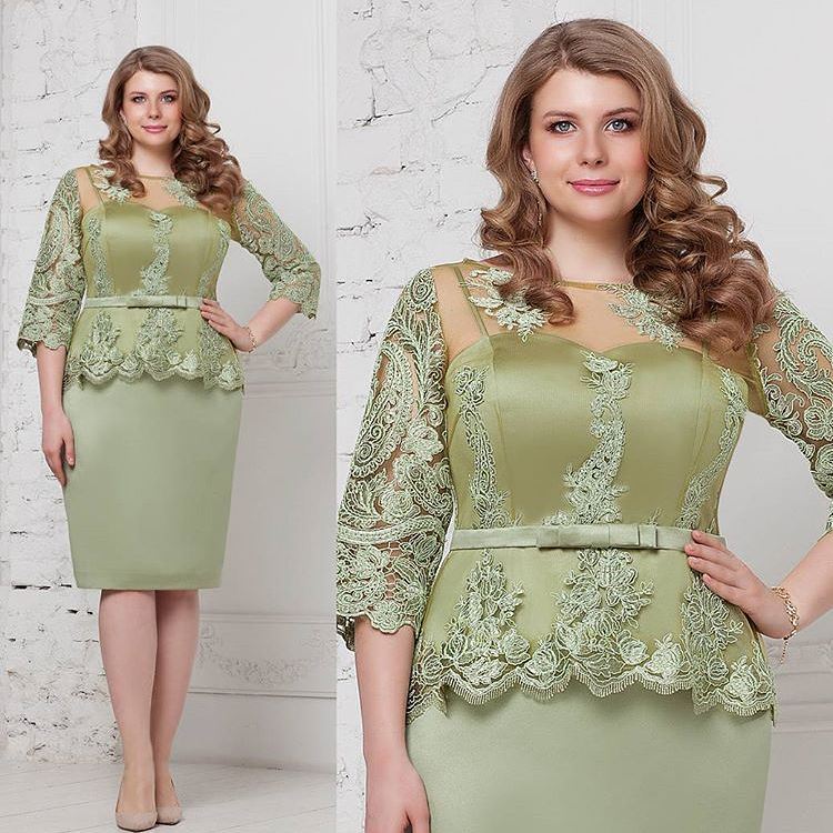 

Fashion Sage Plus Size Peplum Prom Dresses Sheer Bateau Neck Lace Evening Gowns Sleeves Sheath Knee Length Satin Formal Dress, Royal blue
