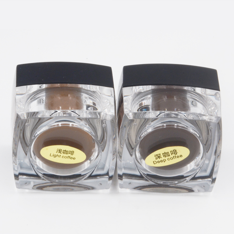

permanent makeup ink Black square bottle 10g for eyebrowns tattooed semi permanent makeup pen to tattoo cups with pigment eyebrown face