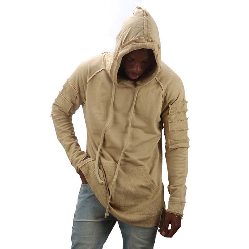 nouveau design sweat à capuche déchiré hommes couleur mode sweatshirts marque orignal design costume décontracté pull costume automne