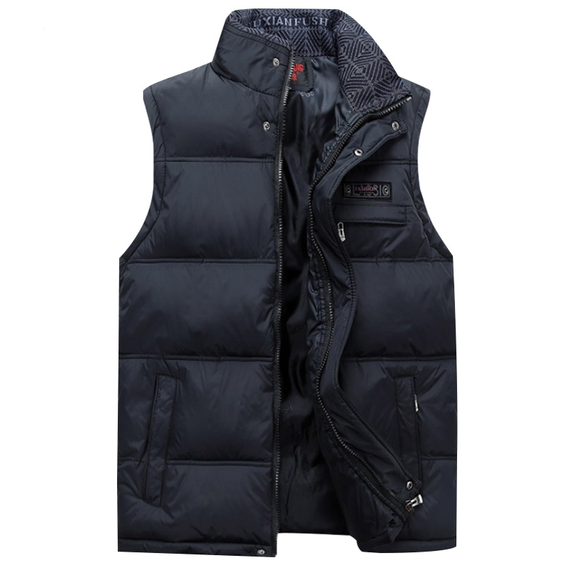 

Wholesale- 2017 Brand Men's Vest Jacket Coat Sleeveless Vests Homme Winter Casual Male Plus size  Warm Jacket Vest Men Waistcoat Stock, Red