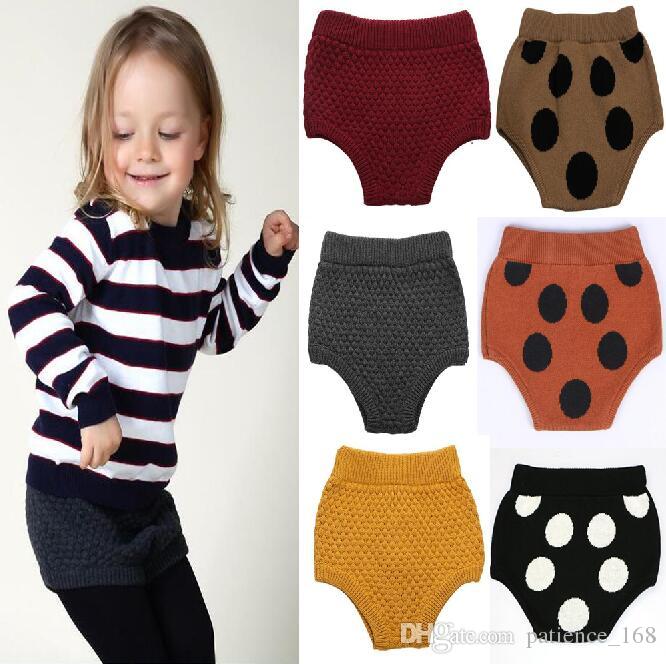 

6 color Ins hot selling autumn baby kids PP short 100% high quality cotton kids shorts All-match Pure Cotton Knit Shorts free shipping, Mix color
