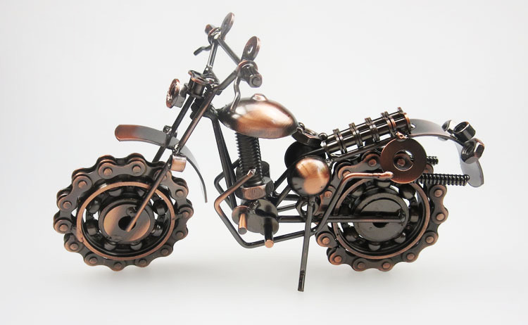 Metalwork Artware IronMotorcycle Arts Crafts Creative Gifts For Adults//Kids