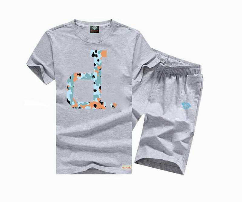 8837 livraison gratuite diamant s-5xl nouvelle arrivée costume hip hop mens t shirts + pantalons t-shirts lettre colorée survêtements