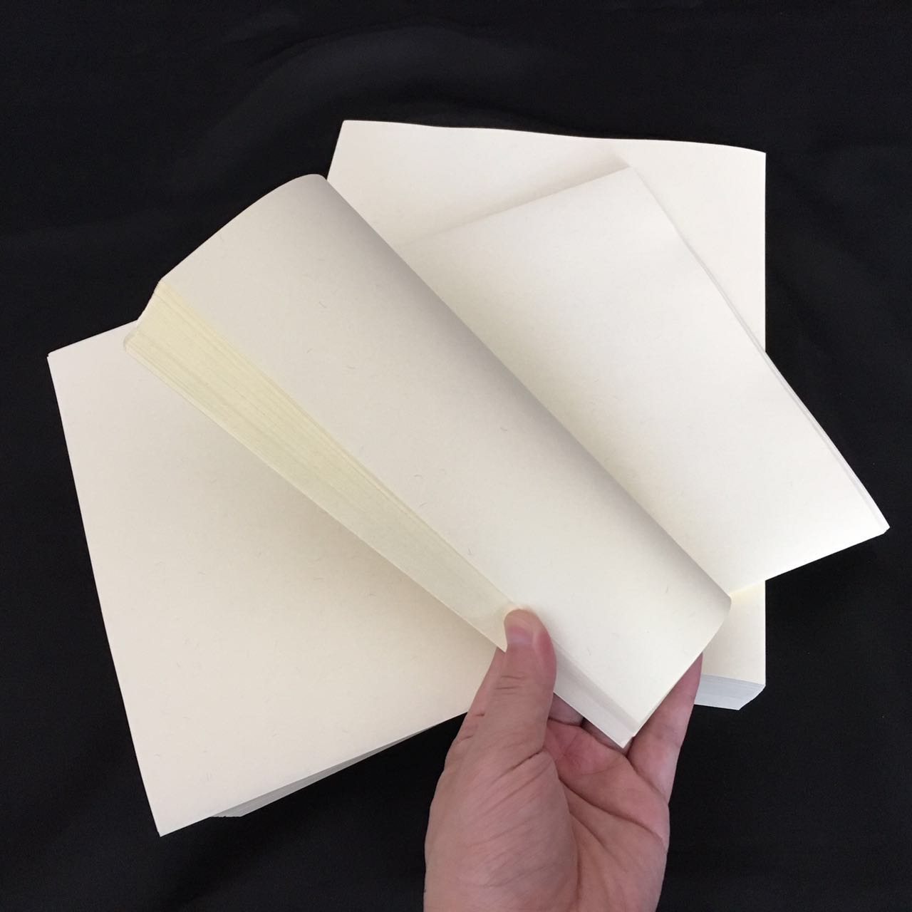

75% cotton 25% linen note paper pass pen test paper best quality with red blue fiber waterproof types A4 ivory colo