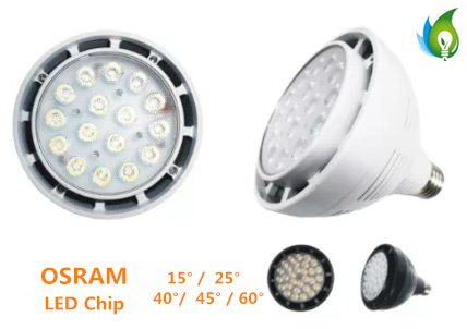 

E27 G12 with White case Osram LED Chip Par30 45W LED Light Bulb 3 years warranty