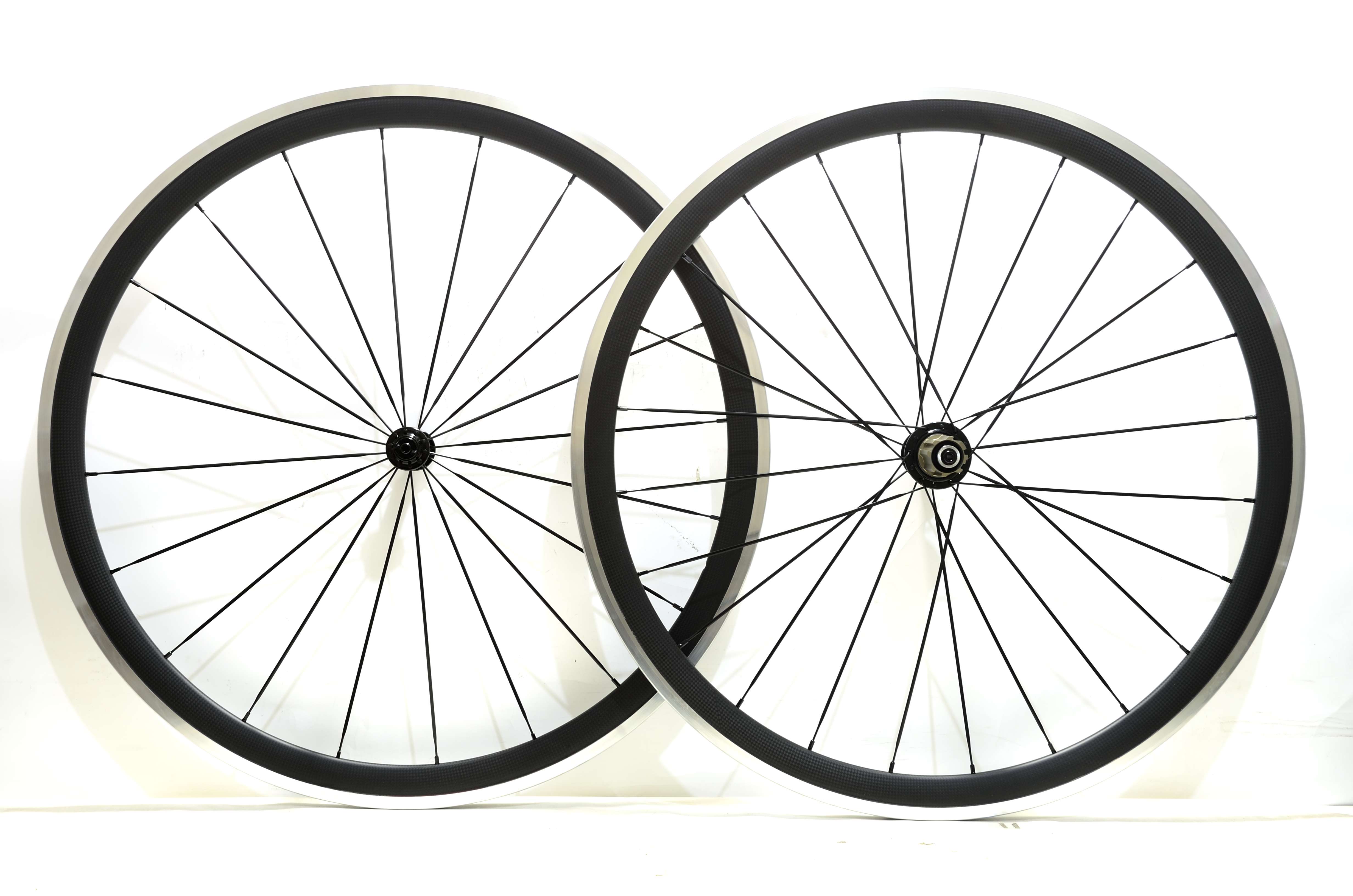 

Free shipping Alloy Brake Surface wheels 38mm depth 23mm width Aluminum brake road bike carbon wheelset with Powerway R13 hub
