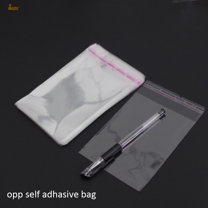 300pcs lot clear resealable bopp poly cellophane ba 9x14 cm transparent opp gift plastic packaging bags self adhesive seal-image-399983866