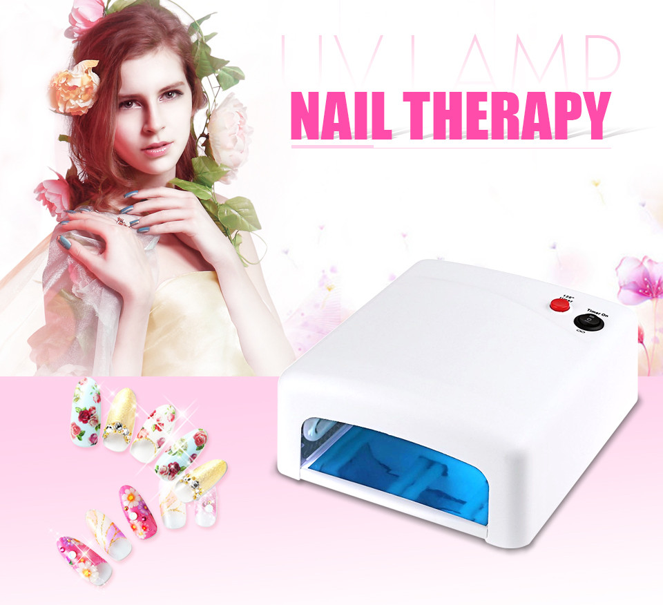 

Professional Gel Nail Dryer High quality 36W UV Lamp 220V EU Plug Led Nail Lamp Curing Light Nail Art Dryer tools, White