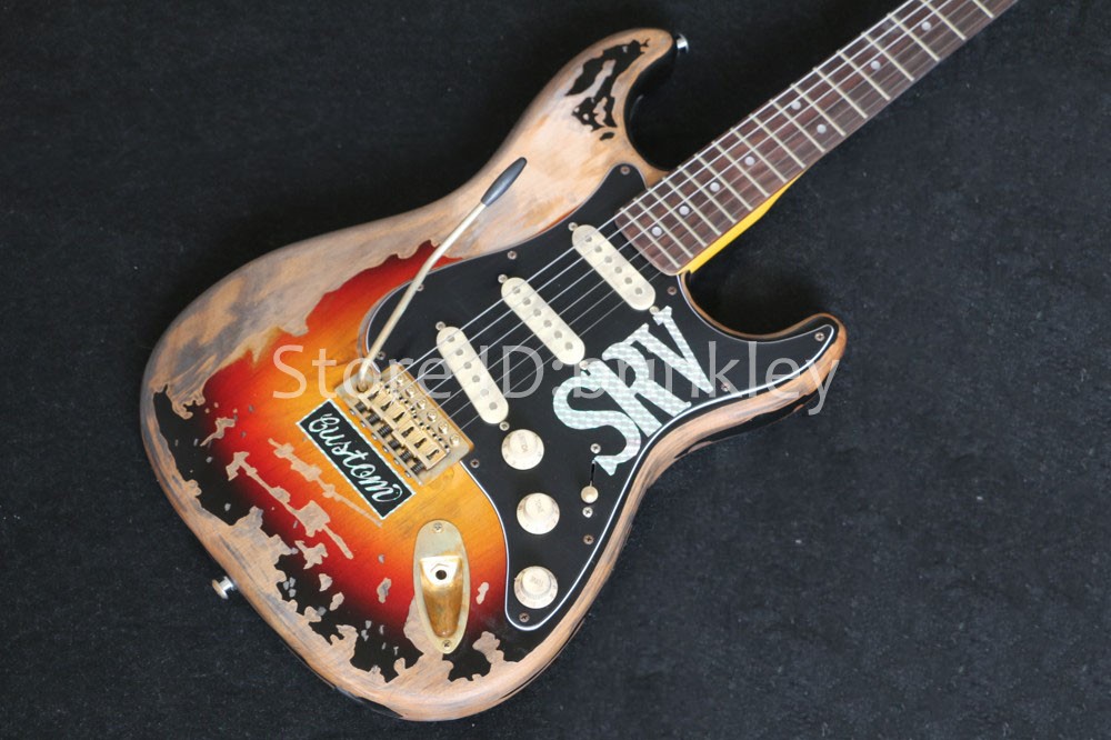 Factory shop Rare Guitar Custom Shop Masterbuilt Limited Edition Stevie Ray Vaughan Tribute SRV Number One Electric Guitar Vintage Brown