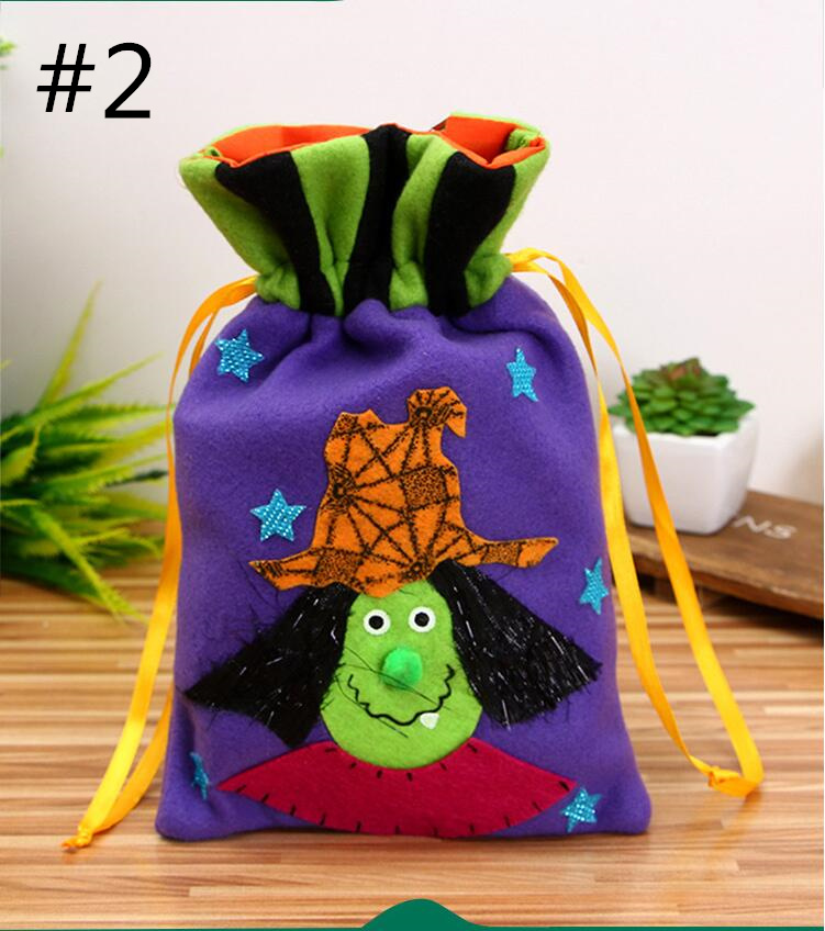 

Halloween Canvas Handbag Holiday Bag Kids Candy Fruit Pumpkin Bags Gifts Case Decor JMT 005, #1