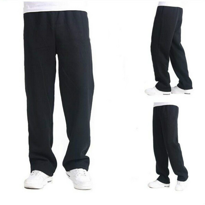 

New Arrival Men leisure men cotton sweat pants plus size men's pants Free Shipping Hot Sale, Black