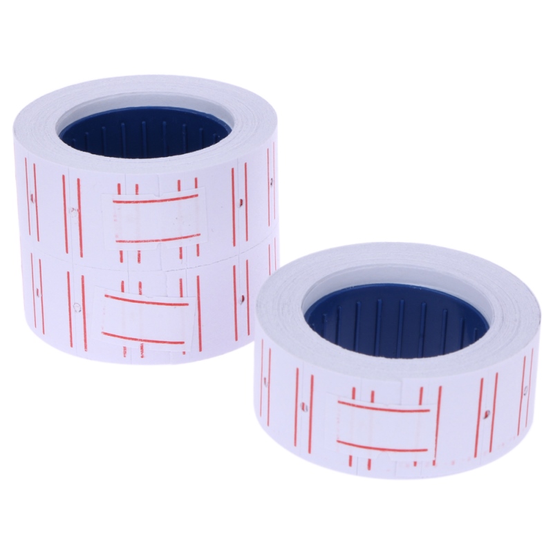 

Wholesale- 10x Paper Tag Price Label Sticker Single Row for MX-5500 Price Gun Labeller 21mmX12mm PTSP
