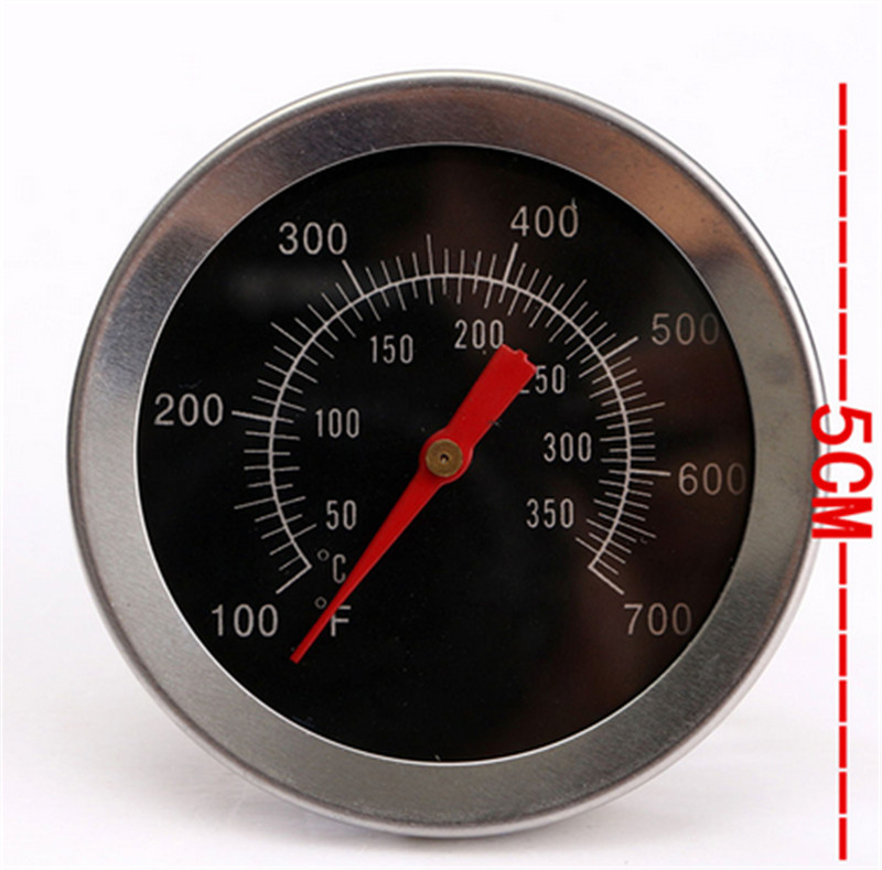 

Stainless Steel BBQ Smoker Pit Grill Thermometer GAUGE Temp Barbecue Camp, White