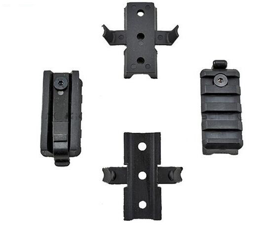 

4PCS Set ACH-ARC Helmet Accessory Rail Mount Kit RAIL ADAPTER for OPS Helmet Rail Mount Black/Khaki, Multi-color