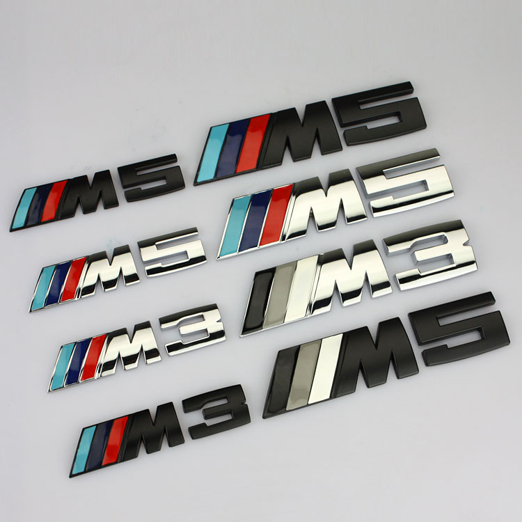 Logo Stickers Tail For BMW X6M X5 Car BMW 3 Series 5 Series M3 M5M1 M Grille