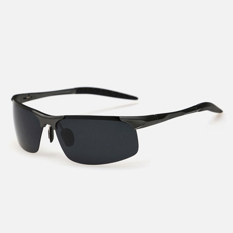 

2023 New Men Polarized Rimless Aluminum Sunglasses Driving Outdoor Sports Polarized Sun Glasses Male Goggle Oculos de sol