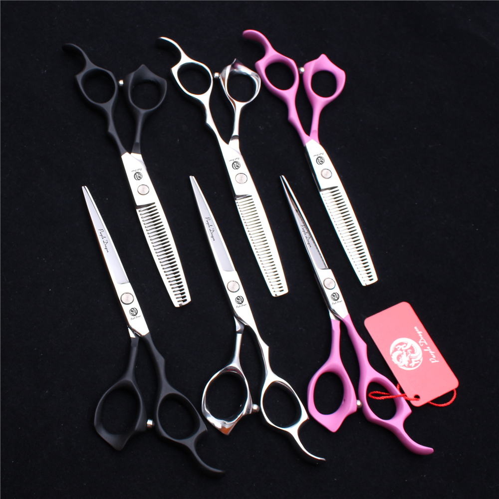 

2Pcs 6'' 17.5cm Japan 440C Laser Professional Human Hair Scissors Barber"s Hairdressing Shears Cutting or Thinning Salon Styling Tools Z1024