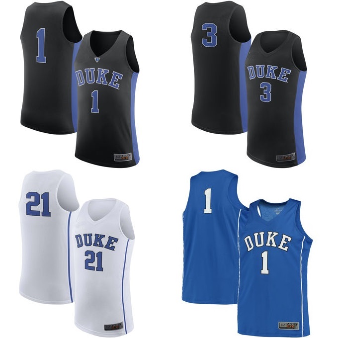 

NCAA Duke Blue Devils Basketball Jersey Mens Womens Kids Personalized Any Name Any No. S-5XL College Basketball Sport Jerseys Wholesale, Custom any name&no.-as photo