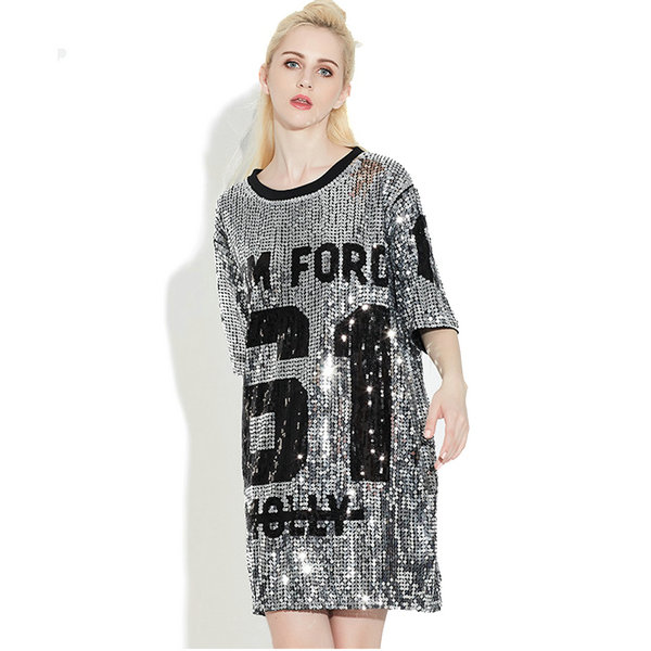 sequin jersey dress wholesale