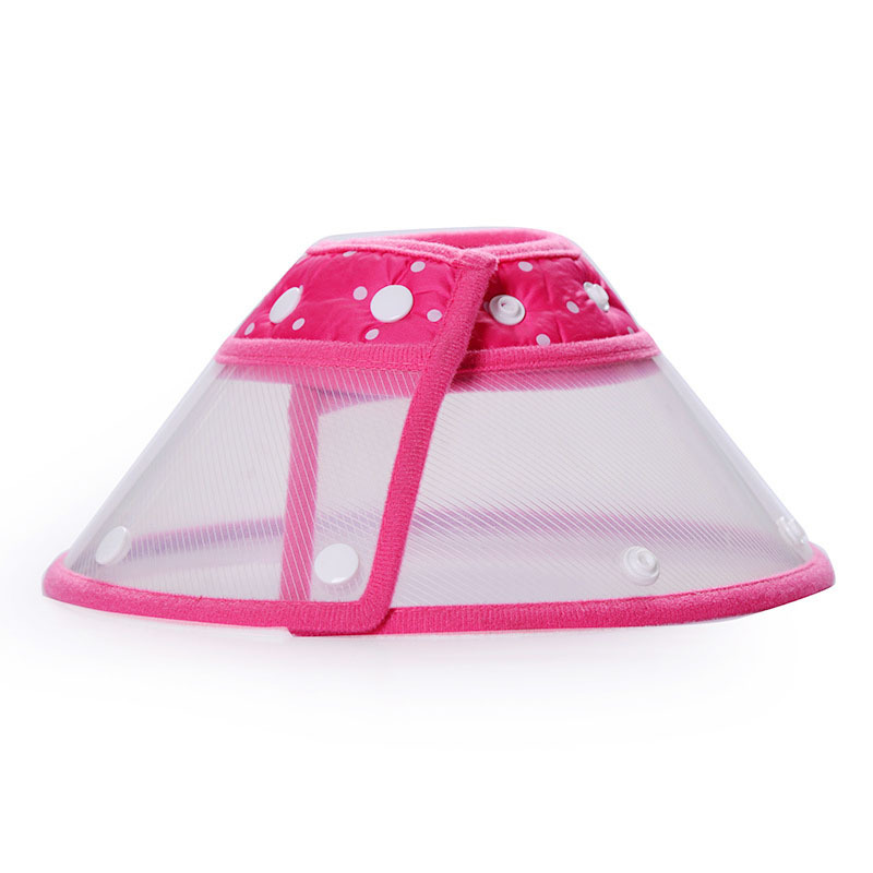 

Adjustable Dog Muzzles Mouthpiece Pet protective cover shield guard ring-biting-preventing cosmetic cover PP plastic with soft cloth edge
