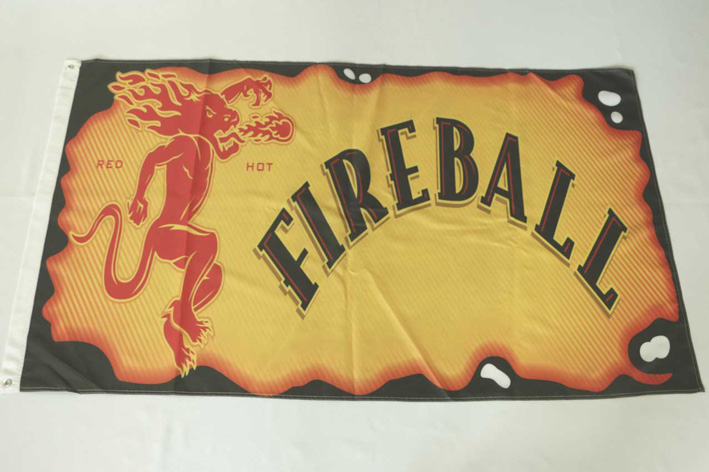 

Fireball flag for Cinnamon Whisky 3ft x 5ft Polyester Flags and banners Double Stitched High Quality Banner