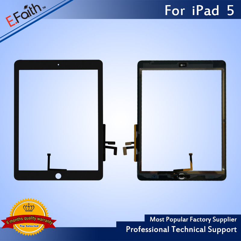 

EFaith High Quality touch digitizer For iPad Air Touch Screen Digitizer Replacement+Adhesive for iPad 5 touch screen