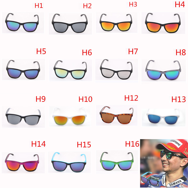 

50pcs fashion brand designer 16 colors Outdoor Sports sunglasses women men gafas de sol hawkerser sun glasses with box S0001