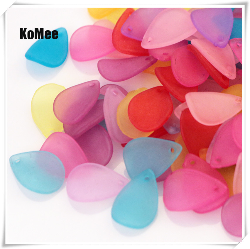 

Acrylic Leaves Beads Petals Beads Wholesale 500pcs/lot 12*17mm Random Mixed Colorful Jewelry Findings Spacer Beads Frosted Jewelry Accessory, Black
