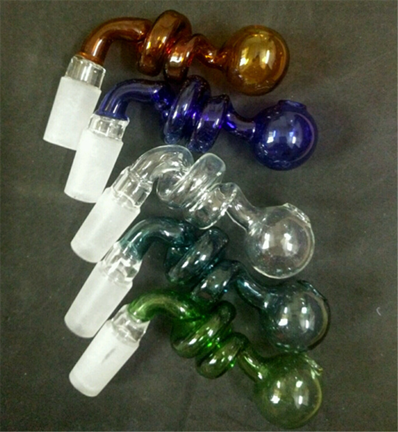

curved glass bowl oil burner shape bucket nails 14mm 18mm male female joint for glass water bong smoking pipes free