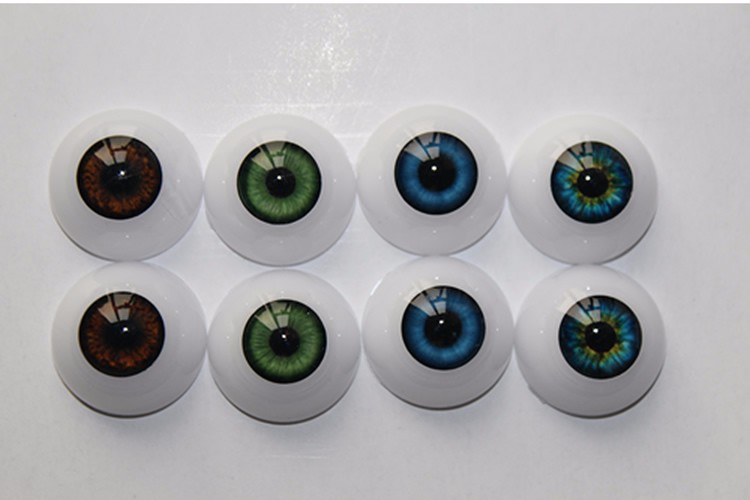 

22/20mm Reborn /Bjd Doll Eyeball Craft Eyes Toys With Different Colours Most Dolls Accessories For Kids DIY Easy Use Acrylic Half Round