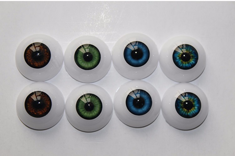 

22/20mm Reborn /Bjd Doll Eyeball Craft Eyes Toys With Different Colours Most Dolls Accessories For Kids DIY Easy Use Acrylic Half Round