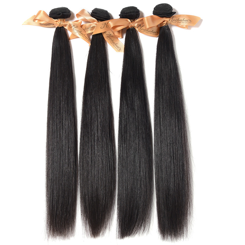 

Mixed 2pcs/lot 200g Virgin Brazilian Straight Hair,Wave, 12"14"16"18"20"22"24"26",Natural Color Can Be Dyed No Shedding Tangle Free