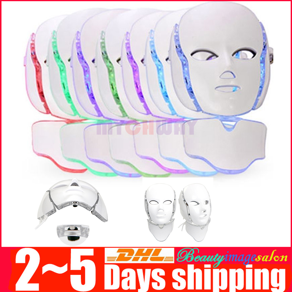 Wrinkle Spot Removal Skin Rejuvenation Therapy Microcurrent Anti-aging PDT Photon 7 Colors Led Light Beauty Facial Mask