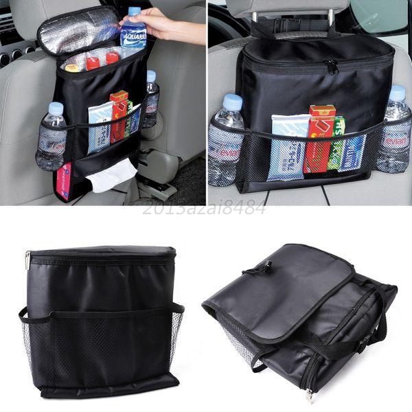 

Car Covers Seat Organizer Insulated Food Storage Container Basket Stowing Tidying Black Bags car styling