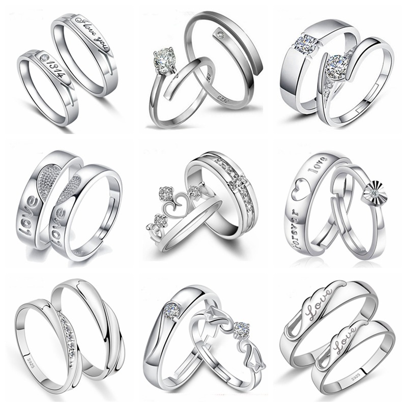 silver pair rings online
