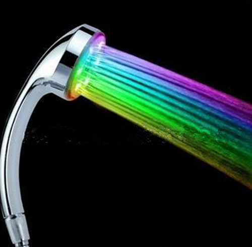 

Wholesale- led colorful Glow Shower Colorful Shower head led Glow Bathing Faucet Temperature sensor shower Bathing Discoloration Faucet