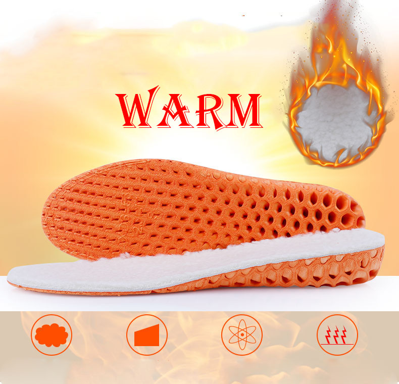 

Wholesale Winter Men Women Warm Thicken Comfy Increase High-heeled Shock-absorbing Multifunctional Cashmere Shoes Insoles Sports Shoe Parts