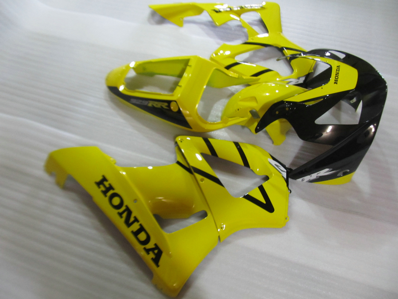 

Injection molded ABS plastic fairing kit for Honda CBR900RR 00 01 yellow black fairings set CBR929RR 2000 2001 OT28, Same as picture