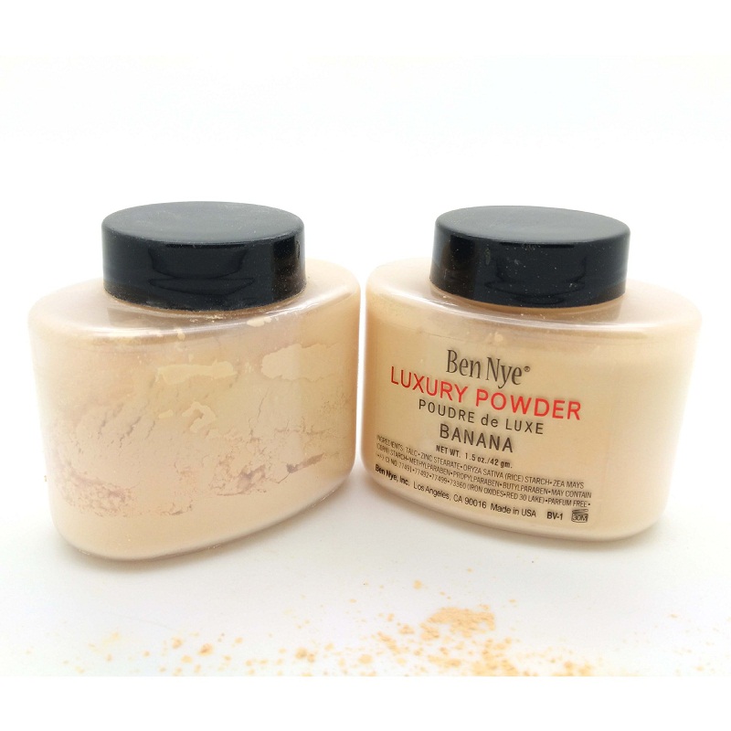 

Ben Nye Luxury Powder 42g New Natural Face Loose Powder Waterproof Nutritious Banana Brighten Long-lasting 50pcs, Customize