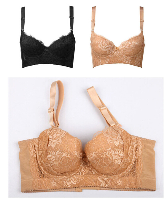 

New Wholesale Details about Womens Super Boost Push Up Lace Side Support Plunge Underwired Bra B C D E Cup, White