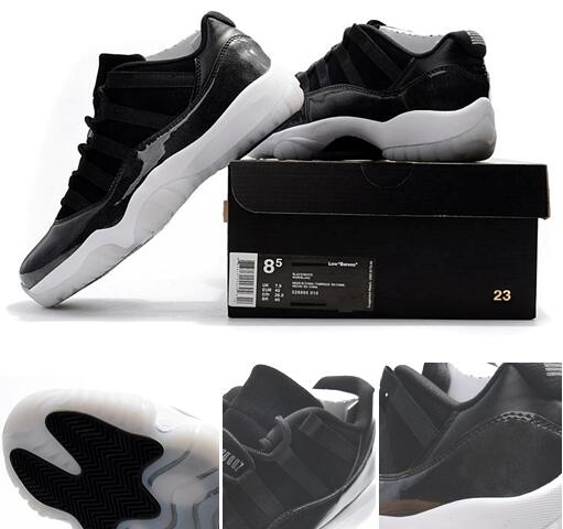 

72-10 Low 11 Black White Top Quilaty Space Jam Concord Bred Original Men Size Basketball free shipping Shoes With Box, Color- white/black