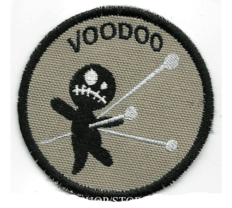

Funny I Died of Voodoo Embroidery Patch Iron On Clothing DIY Applique Embroidery Accessory Patch Badge Wholesale Free Shipping, Black