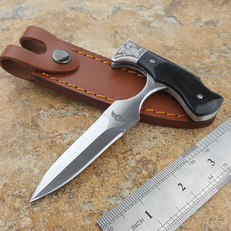 

2 Style Outdoor Gear The One Adjustable push knife Horn handle lock back pocket Folding knives cutting tools207N